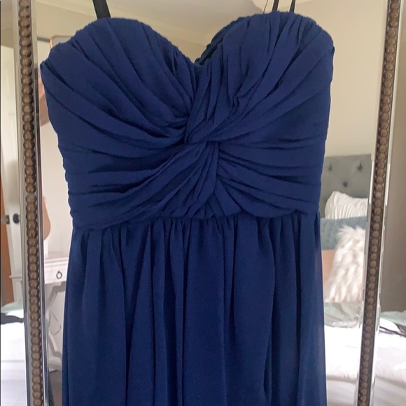 Blue high-low dress - Picture 3 of 4